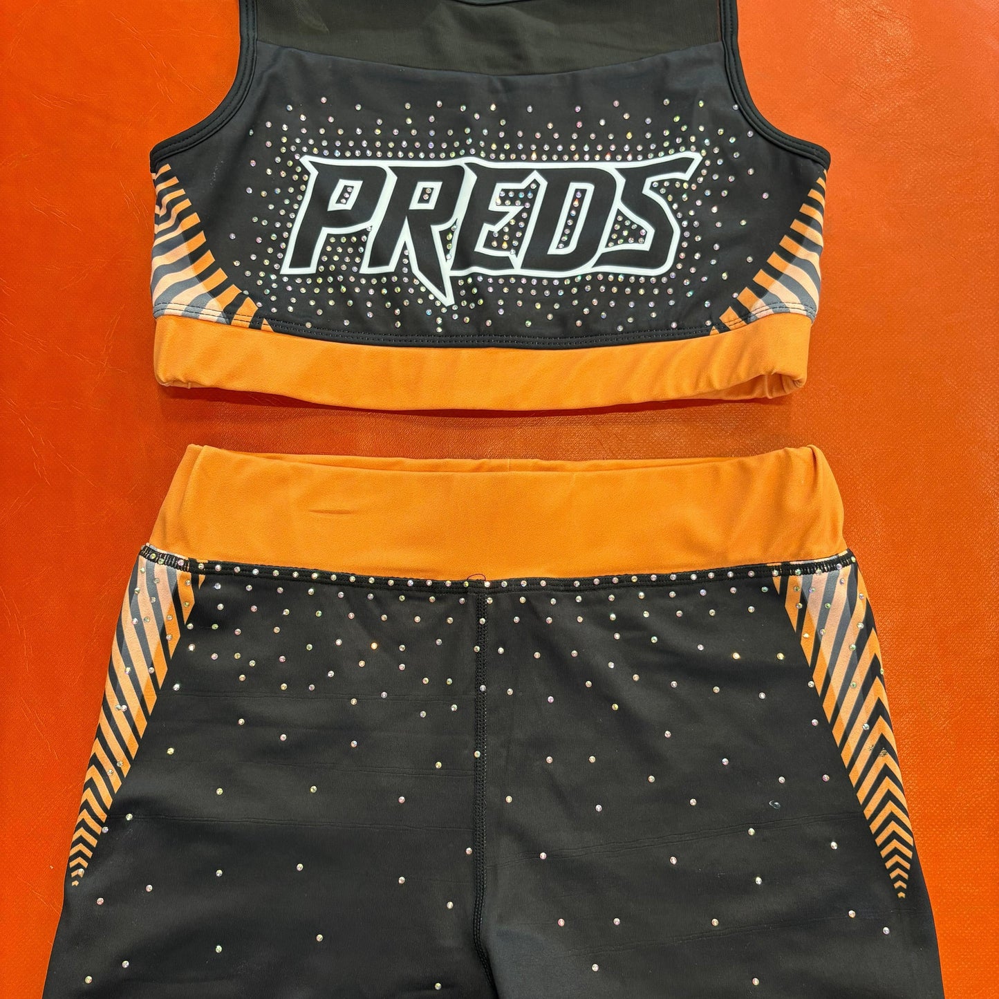 Orange sparkle 2 piece set